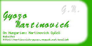 gyozo martinovich business card